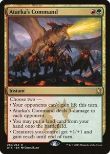 Magic The Gathering MTG ATARKA'S COMMAND Dragons of Tarkir NM Near Mint - Picture 1 of 1