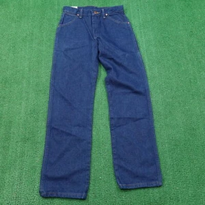 NWT VINTAGE WRANGLER COWBOY CUT DENIM BLUE JEANS BOYS YOUTH SZ 14 REG NEW! - Picture 1 of 9