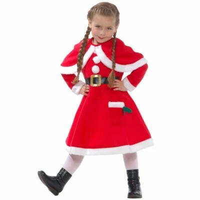 Santa's Little Helper Christmas Dress Costume for Girls Medium - Image 1 of 2