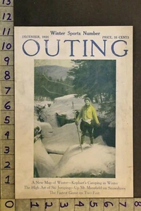 1929 OUTDOOR SCHNEESCHUH WEIBLICH SPORT NATUR WALD WINTER VINTAGE KUNST COVER VJ07 - Bild 1 von 1