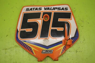 1998 - 2001 KTM 50 JR 冒险编号板原装原始设备制造商贴花工作 45108007000 — 第 1/4 张图片