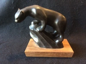 Vintage Canadian Wild Life Series Cougar by Herta, 1961 (Rare) - Bild 1 von 4