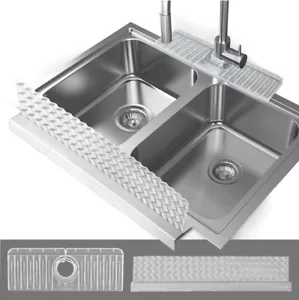 GodHub Faucet Guard & Draining Mat, Silicone Sink Splash Guard, For Kitchen Sink - Picture 1 of 15