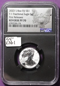 2023 1/4oz Fiji S$1. First Release.  In NGC Holder.  Reverse PF 70.  k361 - Picture 1 of 2