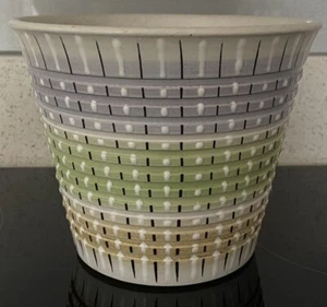 Mid Century Denby Burlingtron multi coloured 5" stone vase Albert Colledge RARE - Picture 1 of 12