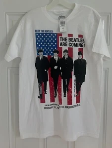 THE BEATLES Are Coming Apple Corp Licensed T-Shirt SIZE MEDIUM NEW WITH TAGS - Picture 1 of 5