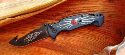 "Cuchillo plegable táctico con mango de aluminio para jugadores de 8""" Foto 1 de 4