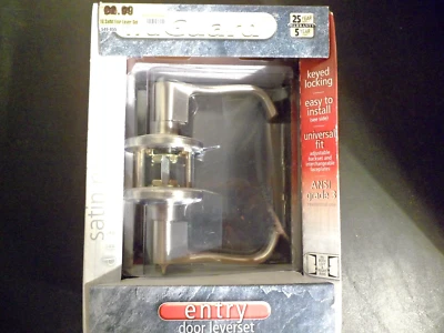 Juego de cerraduras de entrada Truguard de níquel satinado Foto 1 de 3