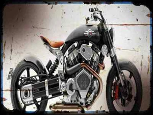 A4 Metal Sign motorbike x132 hellcat speedster Confederate - Picture 1 of 1