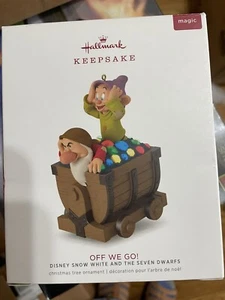 Hallmark Disney off we go Snow White & the Seven Dwarfs Ornament 2018 Magic - Picture 1 of 1