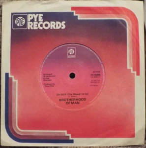 Brotherhood of Man Oh Boy (The Mood I'm In) Pye 7" Vinyl 7N 45656 Orig. Sleeve - Picture 1 of 8
