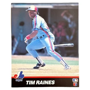 TIM RAINES Montreal Expos Vintage T&M Sports 8x10” Superstar MLB Print Rock HOF - Picture 1 of 2