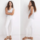 NEW Madewell 10" High-Rise Skinny Jeans in Pure White, 24