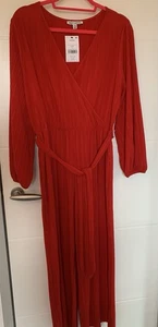 Next Women's Red Jumpsuit Size 18 Petite - Picture 1 of 5