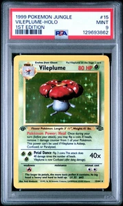 1999 Pokemon Jungle 1st Edition Vileplume-Holo 9 PSA #15 - Picture 1 of 2