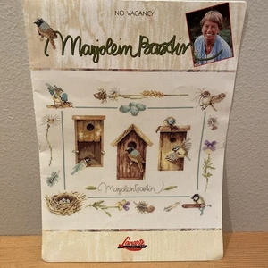 Marjolein Bastin Cross Stitch Pattern Leaflet NO VACANCY Birdhouse Lanarte 3168 - Picture 1 of 5