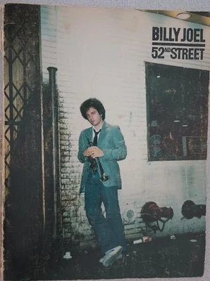 Billy Joel 52nd Street Songbook Photos 1978 Piano Guitar Vocals 72 Pages - Image 1 of 4