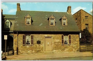 Richmond Virginia Edgar Allen Poe Schrein Chrom Postkarte nicht verschickt - Bild 1 von 2