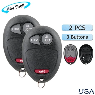 2 para Chevrolet Colorado 2010 2011 2012 entrada sin llave mando a distancia llavero carcasa estuche Foto 1 de 4