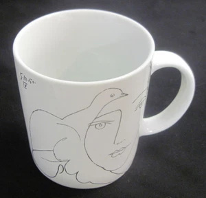 Konitz - PICASSO Dove And Face Ceramic Coffee Cup Mug 2016 RARE - Picture 1 of 7