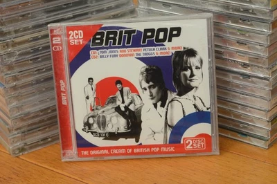 Brit Pop 2CD Set British Pop Compilation Tom Jones Rod Stewart Petula Clark New - Image 1 of 2