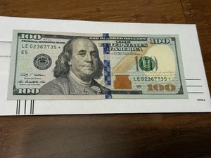 Star Note $100 Bill United States Federal Reserve Currency Series 2009 A - Picture 1 of 2
