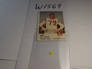 1961 FLEER FOOTBALL #63 BOB ST. CLAIR FREE SHIPPING - Picture 1 of 5