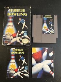 Championship Bowling Nintendo NES- game, box, manual, poster- TESTED