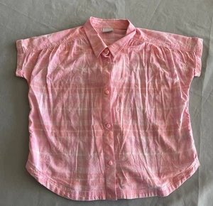 Columbia Women’s Pink Button Down Shirt L Cotton - Picture 1 of 8