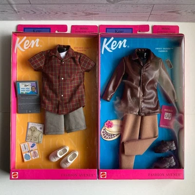 Vintage KEN Doll Fashion Avenue Outfits NEW IN PACKAGES~Ken Dot Com,Sweet Talker - Image 1 of 4
