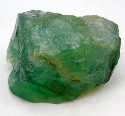 Piedra preciosa suelta transparente de fluorita natural de 198,35 quilates certificada en bruto Foto 1 de 4