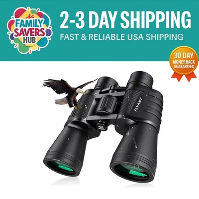 20x50 Compact Binoculars - Travel-Friendly with Low Light Vision & Carrying Bag - Image 1 of 4