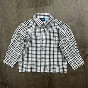 Great Guy Boys Button Down Long Sleeve Multicolor Plaid Size 18 months - Picture 1 of 4