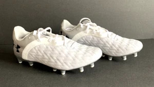 Under Armour Magnetico 2.0 FG NEW Mens White Silver Soccer Cleats Size 10 - Picture 1 of 12