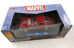 Marvel/Maisto Captain America 1965 Chevrolet Corvette 1:18 Diecast Model Car