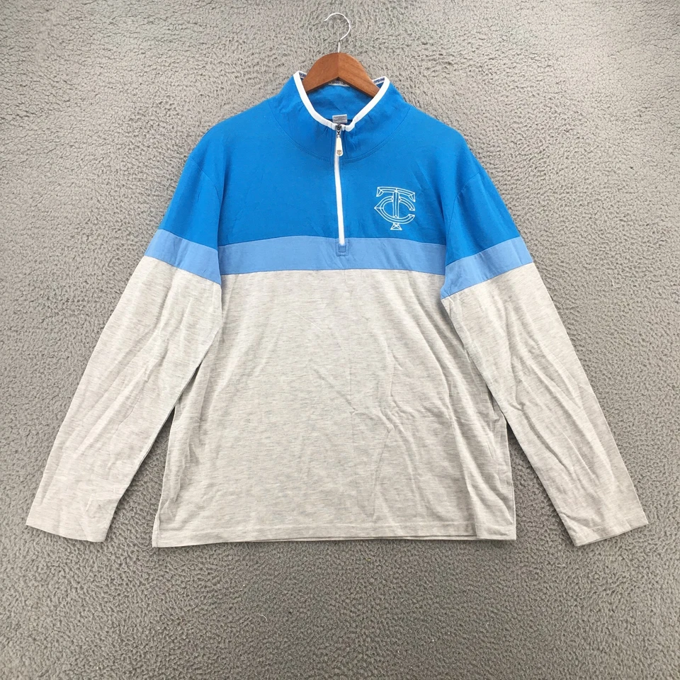 Sudadera Ford Media Cremallera Para Hombre XL Azul Gris Mezcla de Algodón Cuello Simulado Manga Larga Foto 1 de 4