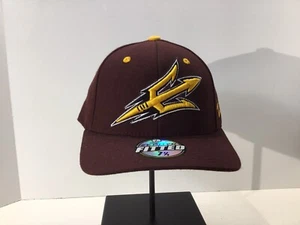 Arizona Sun Devils Zephyr Hat Fitted Cap College Football Size 7 1/4 - Picture 1 of 6