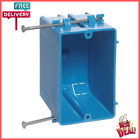 1 Gang 18 Cu In Blue PVC New Work Electrical Switch And Outlet Box Free Shipping