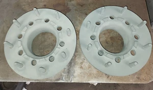 99-04 Ford F450 F550 4x4 170 x 225mm Front Axle Dually Wheel Hub Extensions - Bild 1 von 6