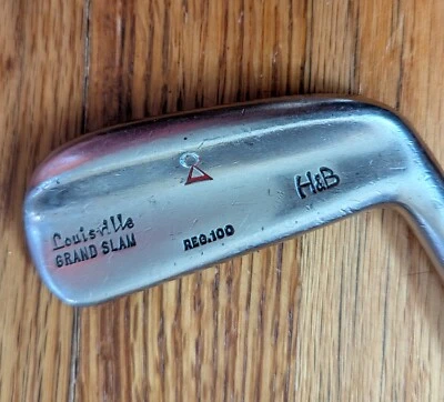 LOUISVILLE GRAND SLAM H&B REG.100, RH, VINTAGE, Putter Display Club - Image 1 of 4