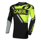 O&#39;Neal Element Shocker V.23 Black/Neon Yellow MX Motocross Enduro Jersey