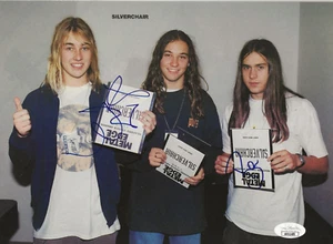 Silverchair REAL hand SIGNED Mag Pinup Photo JSA COA Autographed Daniel & Ben - Picture 1 of 2