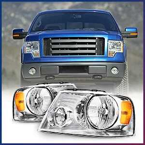 Conjunto de faros faros para Ford F-150 2006-2008 Lincoln Mark LT 2006-2008 Foto 1 de 4