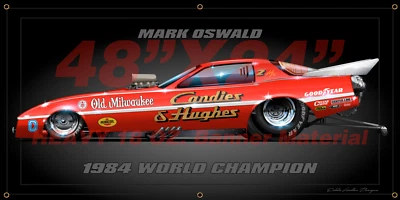 Banner de tienda Mark Oswald's '84 Firebird FC 48"X24" 18 oz (032) Foto 1 de 3