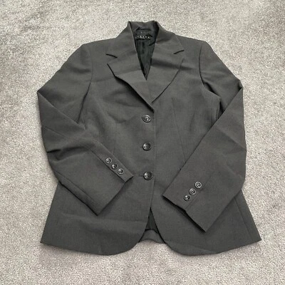 Blazer Traje Chaqueta Mujer Sisley Us8 Eu40 Gris Sencillo Pecho Forrado Diseñador Foto 1 de 4