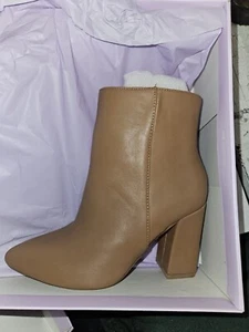 Madden GIRL camel leather ankle boots women SIZE 5 - Picture 1 of 4