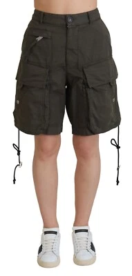 Bermudas cargo cintura alta verde DSQUARED2 para mujer s. IT38/US4/XS PRECIO DE VENTA SUGERIDO POR EL FABRICANTE 700usd Foto 1 de 4
