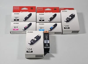 Canon Tinte Sammelpack 3x PGI-550PGBK, 2x CLI-551BK, 1x CLI-551 C/M - Bild 1 von 1