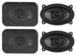 (4) Rockville RV46.3A 4x6" 3-Way Car Speakers 1000 Watts/140 Watts RMS CEA Rated - Picture 1 of 9