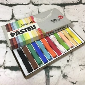 Vintage Alphacolor Pastels Box Of 12 Weber Costello Art Supplies - Picture 1 of 5